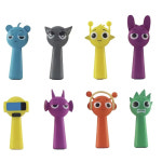 spunki 스프런키 웬다 핑키 터너 오렌 브릭 피규어 키링 굿즈 Sprunki 모델 세트 인기 게임 장난감 Incredibox PVC 인형 만화 케이크 유아... 