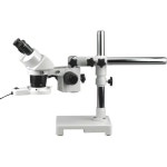 AmScope SW-3B24Z-FRL 쌍안경 스테레오 현미경 WH10x 아이피스 20X40X80X 배율 2X4X 대물렌즈 싱글암 붐 스탠드 8W 형광 링 라이트... 