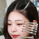 미용실 메탈 커트 핀셋 앞 옆 머리 헤어 집게 핀 : changwoon