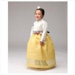 수복은박아이저고리+노랑(브로찌포함) 여아한복 : 진솔건강주식회사