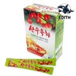 상큼한 고향 산수유 냉온겸용 건강 분말차 산수유 과즙 풍미 : 사십우시장
