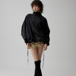 [폴앤컴퍼니] Re-nylon high neck blouse : 서울쇼룸