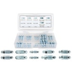 브레이크 에어 빼기 나사 차량용 블리더 스크류 오일 배출 볼트 36 PCS Bleeder ValveBrake Screw Assortment Kit Replace H9402-6... 