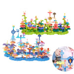 유치원 블록놀이 가든만들기 플라워 오션월드 2종세트 집중력 유아 블럭 : ON-COK