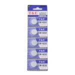 T497-1632 건전지 3V 버튼셀 리튬 CR1632 5알 수은 전지 : h2kmall