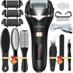 전동 발 굳은살 제거기 - 긴 서비스 시간, 충전식 전자 파일 이상적인 선물, 전문 페디큐어 도구, 방수 스크러버, 각질을 위한 키트 관리블랙 : 꼬꼬4