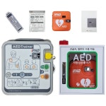 심장충격기 AED 씨유메디컬 자동제세동기 CU SPR 벽걸이형세트 : 한국건강교육-금연흡연예방