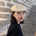 빈티지 헌팅캡 5종 가죽 스트랩  베레모 도리구찌 카페 공방 작업실 식당 주방 모자 : BIG세일몰