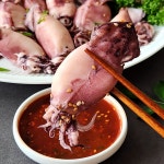 자연산 한치 총알 내장 한치통찜 15~23미 500g : 윤자네 수산