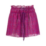 가니 브로더리 앙글레이즈 올가닉 코튼 미니스커트 F7841 492 SPARKLING GRAPE Pink : 페칭