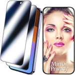 핸드폰 iPhone 15 Pro Max 프라이버시 보호기 미러 강화 유리 효과 스파이 방지 개인용 간편한 설치 프레임 전체 커버 버블 프리 2 : 제이픽72