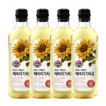 백설 해바라기씨유 900ML x 4개 : 요한마트