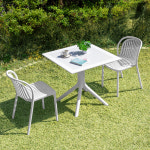 루카스가구 이브 700 사각 몬스 2인 야외 실내 테이블 의자 세트 카페 정원 테라스 커피숍 간이 : 루카스퍼니처