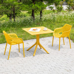 루카스가구 이브 700 사각 루이 암 2인 야외 실내 테이블 의자 세트 카페 정원 테라스 간이 커피숍 : 루카스퍼니처