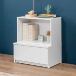 침대사이드 낮은책장 2단 선반가구 소파옆장식장 작은책꽂이수납장 : 구스상회