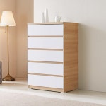 깔끔한 5단 우드 서랍장가구 안방옷수납장 튼튼한 볼레일 서랍장 G5401 : 구스상회