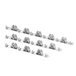 타공식 스텐 청소도구걸이 빗자루 봉 밀대걸이 거치대 화장실 욕실청소도구정리 3구 : 에이치 유