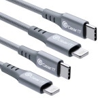 GIERIT 2팩 라이트닝에서 USB-C 케이블까지 3피트 MFi 인증 아이폰 1212 프로12 프로 맥스1111 프로11 맥스12 미니XRXS 맥스XSX... 