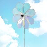 바람개비장식 홀로그램 플라워 바람개비(77cm) 홍보 행사 팔랑개비 정원바람개비 공원바람개비 : 온셀러7
