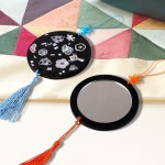 아트랄라 자개무늬 우드거울 스티커포함 나전칠기 공예 원형거울 : ARTLALA 아트랄라