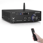 하이파이 앰프 오디오 홈 Facmogu AK-3116 디지털 블루투스 5.3 200W 듀얼 TPA3116 2채널 2x100W 클래스 D 스테레오 수신기 RCA USB... 