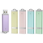 Aiibe USB 해외 노트북 선물 5팩 8GB 플래시 드라이브 엄지 컬러풀 8G 2.0 메모리 스틱5가지 혼합 색상 블루 그린 옐로우 핑크 퍼플... 