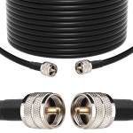 RG213 동축 케이블 75FT - CB 초저손실 RG-213 UHF PL-259 남성 대 50옴 햄 라디오 안테나용 75 FT : 루보스톤