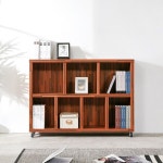 키 큰 높은 거실 책장 1200 7칸 2단 바퀴형 8색상 : 데코 레시피