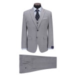[액션슈트] 마이크로 조직 슬림 슈트 팬츠_BRFGS25413GYL : BRENTWOOD
