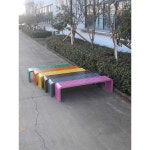 야외 벤치 공원 운동장 철제 평벤치 펜션 의자 관공서 등받이 그레이 100x40x45cm : 하람에이전시