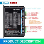 DMA860S 스텝퍼 모터 드라이버 DC 18-160VDC / AC 18-110VAC 2 상 Nema34 86 스테핑 EU 현지 업체 : 선진물류