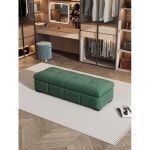 벤치 쇼파 크림풍 수납 침대 끝의자 드레스룸 소파 스툴 미니멀 환화 휴식 긴 의자 발 : BLEUCIEL