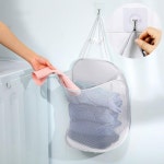 세렌디 벽걸이 빨래 화장실 수건보관함 바구니 수납 세탁실 다용도 포켓 선반 : 미미미몰