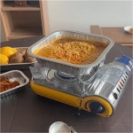 샬라라 직화 알루미늄 원형 냄비 한강라면 전골 냄비 전자레인지 캠핑 피크닉 재활용 그릇 : 샬라라토리4