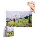 직소 퍼즐 1000피스 - Mountainous Tranquility 가장 만족스러운 테이블 게임 및 선물 퍼즐 매트 필요 없음 [H3799] : 라엘글로벌