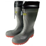 요딩안전장화 일체식 그레이 방수 스틸토어캡 미끄럼방지 카프처리 작업용 횟집 농장 국산 창고 : 바베트 잡화점