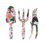 원예 도구 세트 가든이버 심기 화원예 공구 3종 가정용 꽃 가꾸기 채소 작은 삽가위 가지치기 : BLEUCIEL