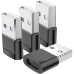 USB C 암수에서 남성 어댑터4팩Type to Apple iWatch Watch 시리즈 7 SE iPhone 11 12 13 14 15 Pro Max 삼성 갤럭시 S24 S2 : 무민샵44