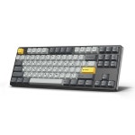 (리퍼) GK797PRO 3모드 폼떡 가스켓 저소음기계식키보드 메탈화이트(브라운슈가 토독 35g) : 한성컴퓨터