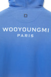 우영미 블루 백로고 후드 티셔츠 W251TS37758L : WOOYOUNGMI