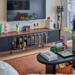 TV 캐비닛 서랍장 수납장 2m 인테리어 다이 거실 : 글로벌싱지