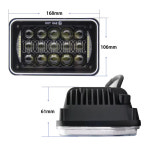 켄워스 화물선용 LED 헤드라이트 피터빌트 올드스모빌 커클래스용 48W 4x6 인치 H4651 H4652 H4656 H4666 H6545 1 개 : 도완이커머스