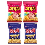 농심 자갈치 300g 2봉 + 포스틱 280g 2봉 / 대용랑 노래방 과자 : 매직포켓