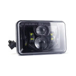 스퀘어 교체용 바이크 오토바이 LED 헤드라이트 H4651 H4652 H4656 H4666 H6545 스즈키 DRZ 혼다 XR 55 W/pc 4x6 인치 1 개 2... 