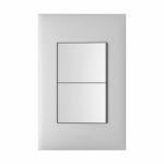 슬림 모던 광택 PC 세로 3로 2구 스위치 실버 매장 건물 신축 주택 등 : 온디와이