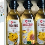 카놀라유 백설선물세트 식용유 명절 추석 14호 해바라기씨유 유채유 : 카스카이