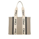 국내배송 끌로에 리넨 우디 토트백 가방 화이트:블루 CHC22AS383I2691J 1392163 : UMINT SHOP