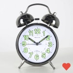 인테리어소품 빅 알람 탁상시계 스틸 앤틱 자명종 : 전지스토어
