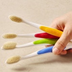 잇몸에 좋은 큐린 항균 안심 미세모 칫솔 어른용 5입 : 학사농장유기데이