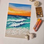 서울 홍대 오일파스텔 드로잉 미술 원데이 클래스 그림 인테리어 액자 실내 공방 체 : 솜씨당